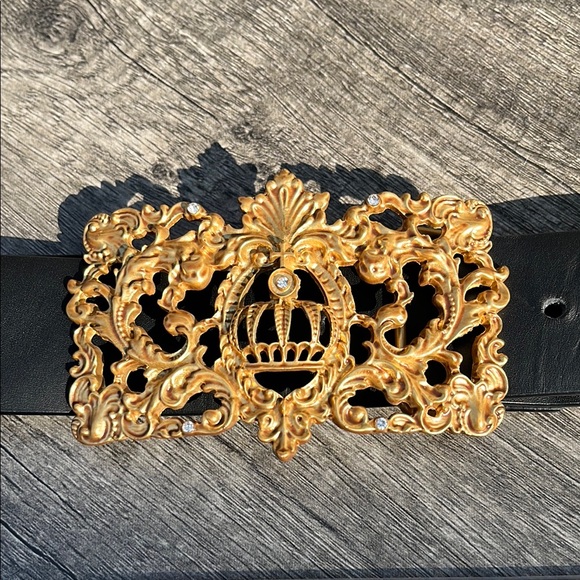 CAbi Black and Gold Baroque Belt - Picture 4 of 10